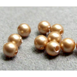 Perle ronde nacrée Swarovski 3mm Vintage Gold (x20)