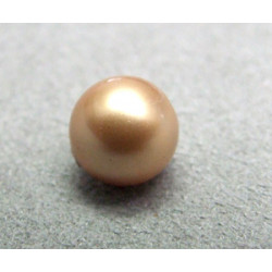 Perle ronde 8mm nacrée Swarovski Vintage Gold (x5)