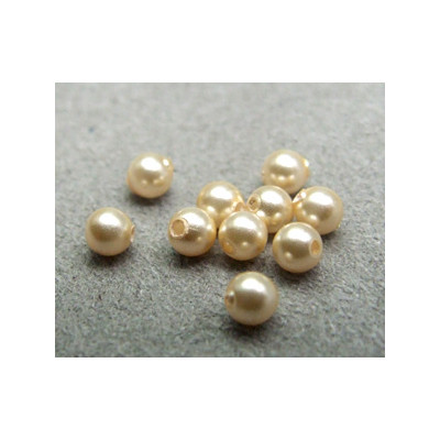 Perle ronde nacrée Swarovski 3mm Light Gold (x20)