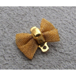 Petit noeud doré 11x8mm (x1)