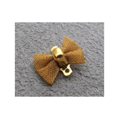 Petit noeud doré 11x8mm (x1)