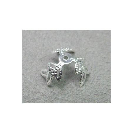 Coupelle feuille argent 13X5mm(x1)