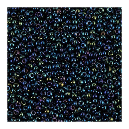 R11-0452 Rocailles 11/0  Metallic Blue Iris (=DB002) (x 10gr)