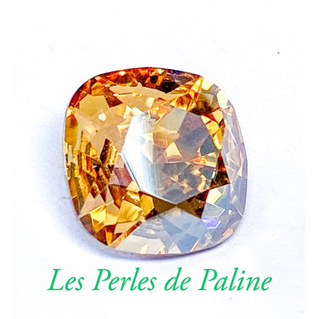 Cabochon carré 4470 12mm Crystal Golden Shadow F (x1)