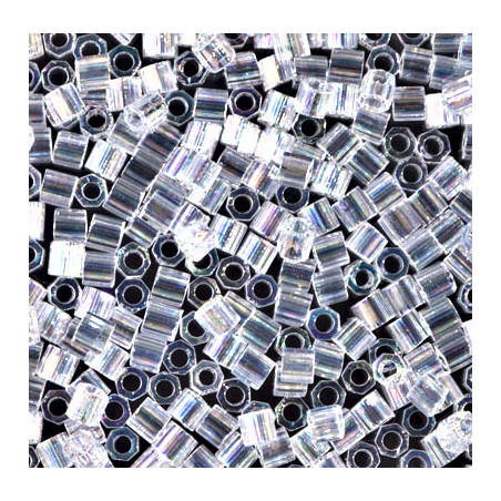 DBLC-0051 Delicas 8/0 Hexa Cut Crystal AB (x5gr)