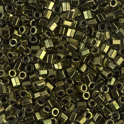 DBLC-0011 Delicas 8/0 Hexa Cut Metallic Olive (x5gr)