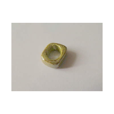 Rondelle céramique 17X14X5X10mm Moutarde multi émaillé(X1) Rondelle céramique 17X14X5X10mm Moutarde multi émaillé(X1)