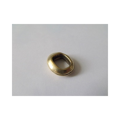 Passant Oval métal Bronze 15.7X18mm(X1)