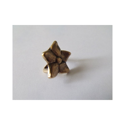Passant Fleur Bronze 16.5mm(X1)