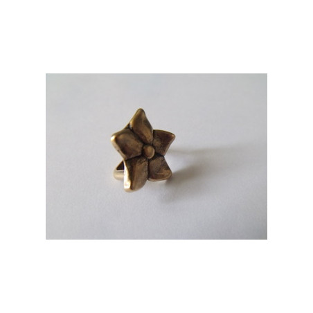 Passant Fleur Bronze 16.5mm(X1)