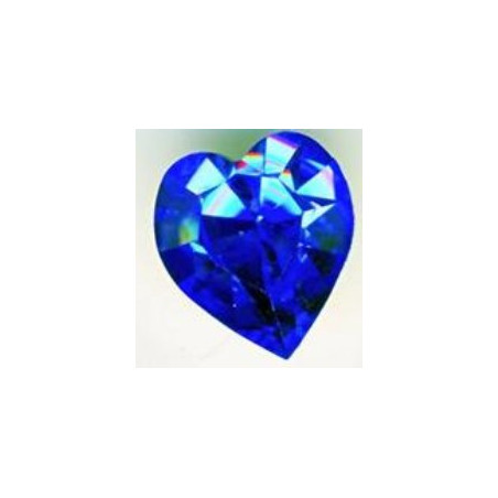 Coeur Swarovski à Sertir 11mm Saphir 4800 (x1)