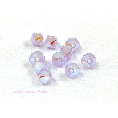 Toupies 4mm Violet Opal AB2X - réf. 5328 Xilion (x20) Toupies 4mm Violet Opal AB2X - réf. 5328 Xilion (x20)