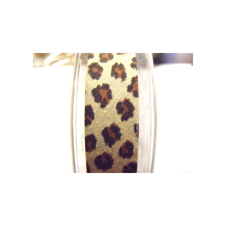 Biais Liberty Panthere beige/marron 20mm(X50cm)