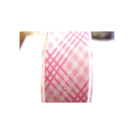 Biais Liberty Ecossais rose 20mm(X50cm)