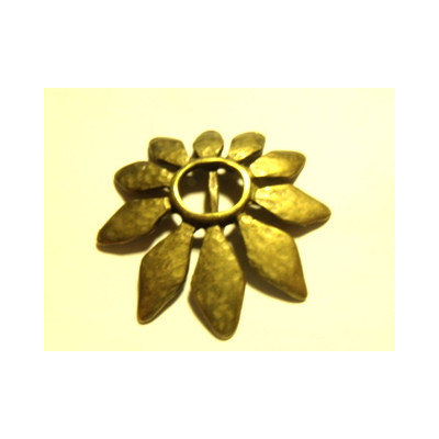 Fleur Bronze 54mm (X1)(Idéal Biais Lyberty) Fleur Bronze 54mm (X1)(Idéal Biais Lyberty)
