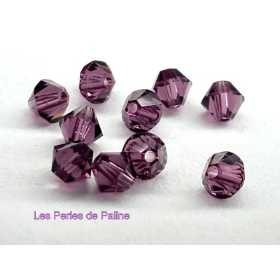 Toupies 4mm Amethyst - réf. 5328 Xilion (x20)