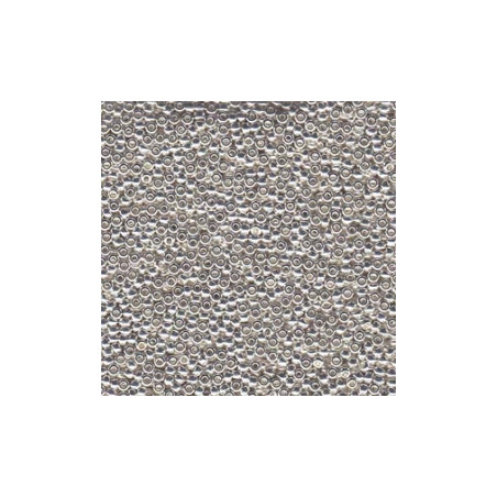 R15-0961 Rocailles 15/0 Plaqué Argent  (=DB551) (x 5gr)