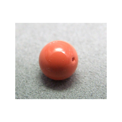 Perle ronde 8mm nacrée Swarovski Coral (x5)