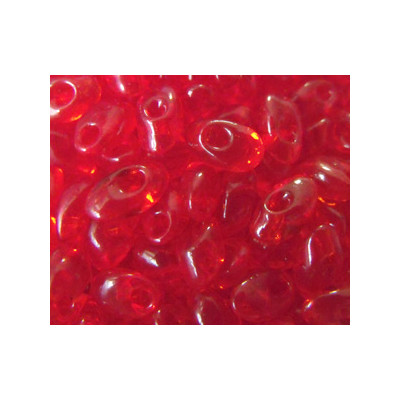 LMA-0140 Long Magatamas 4X7mm Tr Red Orange (=DB704) (x boite de 10gr)