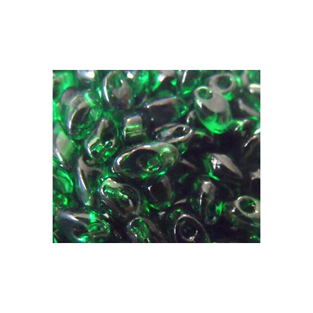 LMA-0146 Long Magatamas 4X7mm Tr Green (=DB705) (x boite de 10gr)
