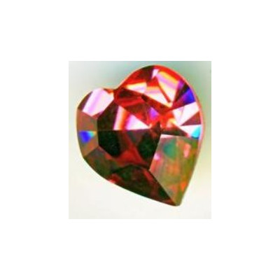 Coeur Swarovski à Sertir 11mm Rose 4800 (x1)