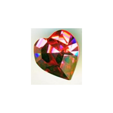 Coeur Swarovski à Sertir 11mm Rose 4800 (x1)