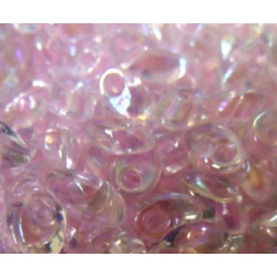 LMA-2144 Long Magatamas 4X7mm Pink Lined Crystal (x boite de 10gr)