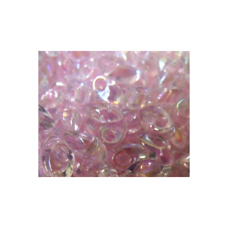LMA-2144 Long Magatamas 4X7mm Pink Lined Crystal (x boite de 10gr)