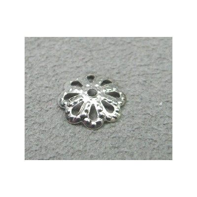 Coupelle filigrée Argent 10X2mm(x1) Coupelle filigrée Argent 10X2mm(x1)