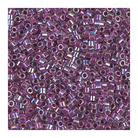 DBM-0056 Delicas 10/0 Raspberry Lined Crystal AB (x5gr)