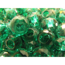 Perle Bleu Zircon pour Buna cord ou pvc 14X8X5mm(X1)