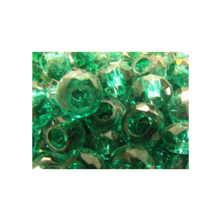 Perle Bleu Zircon pour Buna cord ou pvc 14X8X5mm(X1)