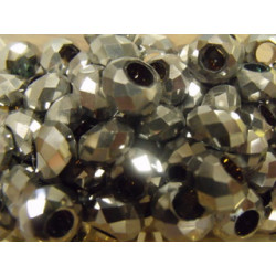 Perle Argent pour Buna cord ou pvc 14X8X5mm(X1)