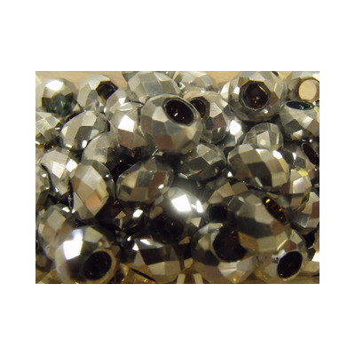 Perle Argent pour Buna cord ou pvc 14X8X5mm(X1)