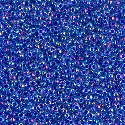 R11-0353 Rocailles 11/0 Cobalt Lined Sapphire AB (x 10gr) R11-0353 Rocailles 11/0 Cobalt Lined Sapphire AB (x 10gr)