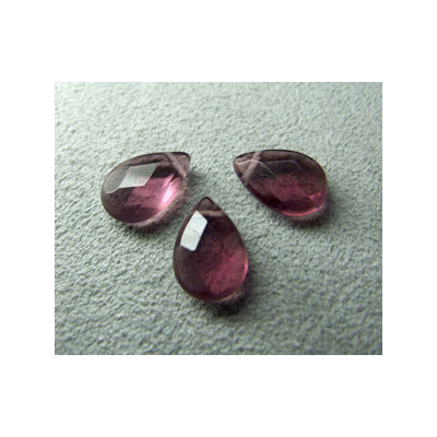 Goutte Facettée Amethyst 12X8mm(X1) Goutte Facettée Amethyst 12X8mm(X1)