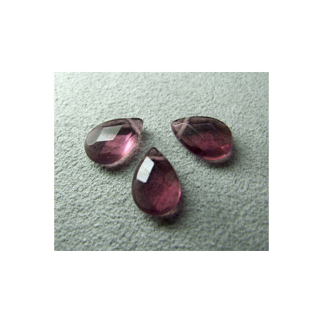 Goutte Facettée Amethyst 12X8mm(X1)