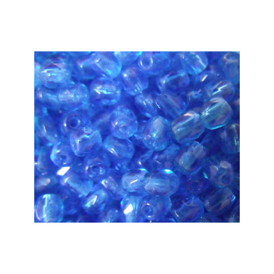 Facettes de Bohême 3mm Capri Blue (x100) Facettes de Bohême 3mm Capri Blue (x100)