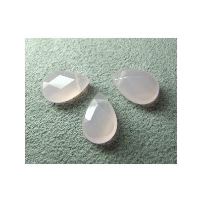 Goutte Facettée Rose Opal 12X8mm(X1)