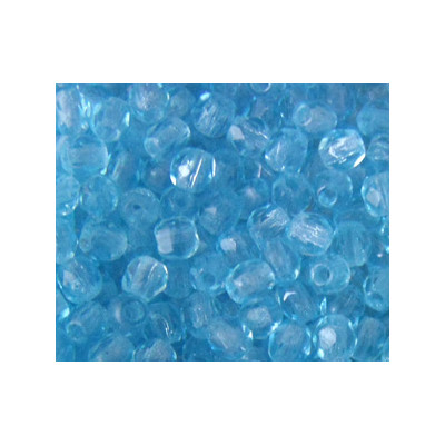 Facettes de Bohême 3mm Aquamarine (x100)