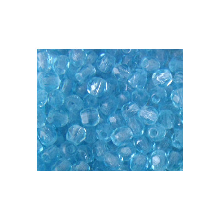 Facettes de Bohême 3mm Aquamarine (x100)