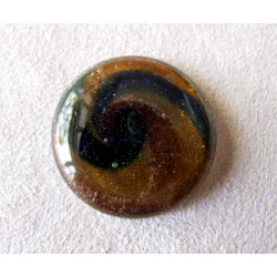 Cabochon en verre dichroïque Rond 32mm (X1)