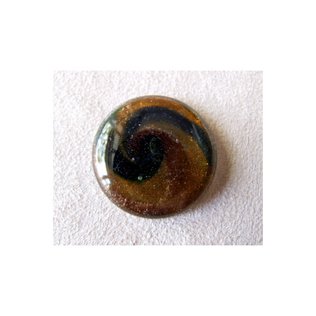 Cabochon en verre dichroïque Rond 32mm (X1)