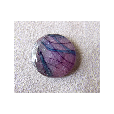 Cabochon en verre dichroïque Rond 19mm (X1)