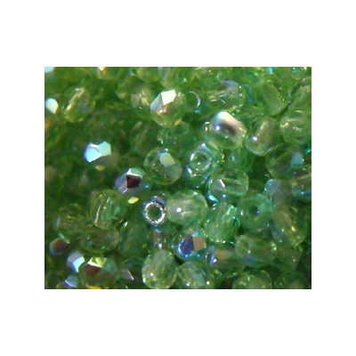 Facettes de Bohême 3mm Peridot AB (x100)