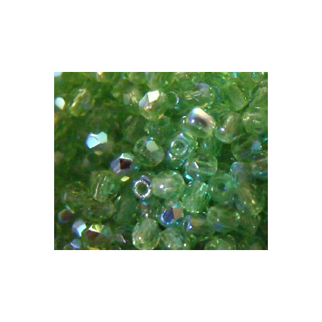Facettes de Bohême 3mm Peridot AB (x100)