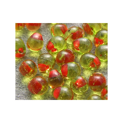 DP-0028F Drops 3.4mm Red lined Chartreuse (x boite de 10gr)