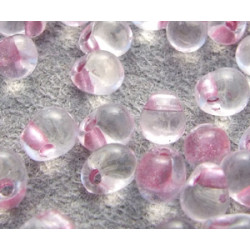 DP-0036F Drops 3.4mm Antique Rose Crystal matte (x boite de 10gr)
