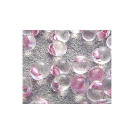DP-0036F Drops 3.4mm Antique Rose Crystal matte (x boite de 10gr)