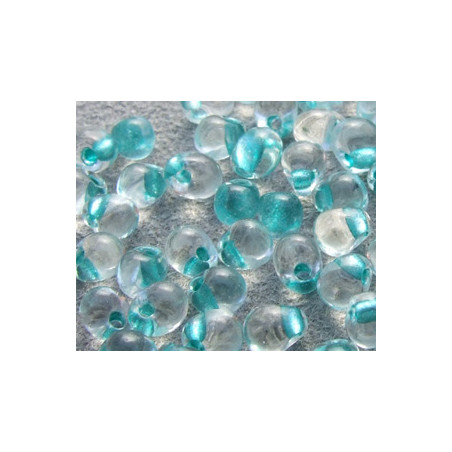 DP-0038F Drops 3.4mm Spk Aqua Green Lined Crystal (x boite de 10gr)